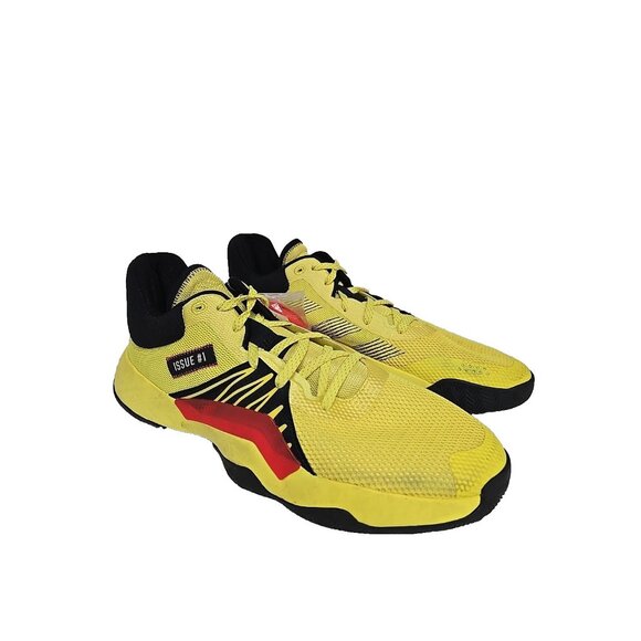 Adidas Men's D.O.N. Issue #1 Engine 45 Basketball Shoe Yellow Red Size 15M - Picture 1 of 7